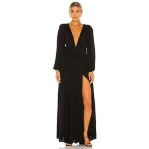 Jens Pirate Booty Women's Black Rayon Lapis Maxi Dress Size XS NWOT